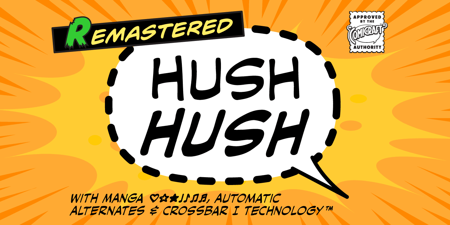 Hush Hush Font Poster #1