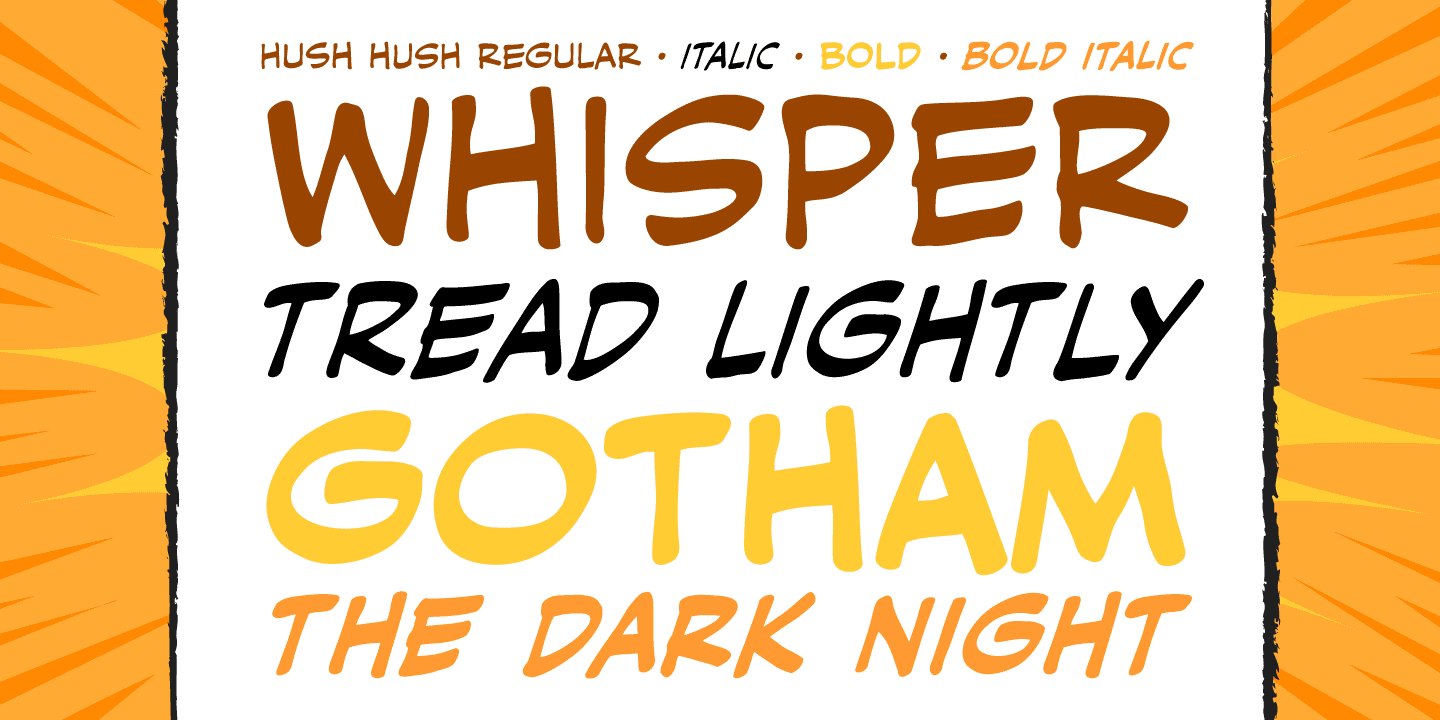 Hush Hush Font Poster #1