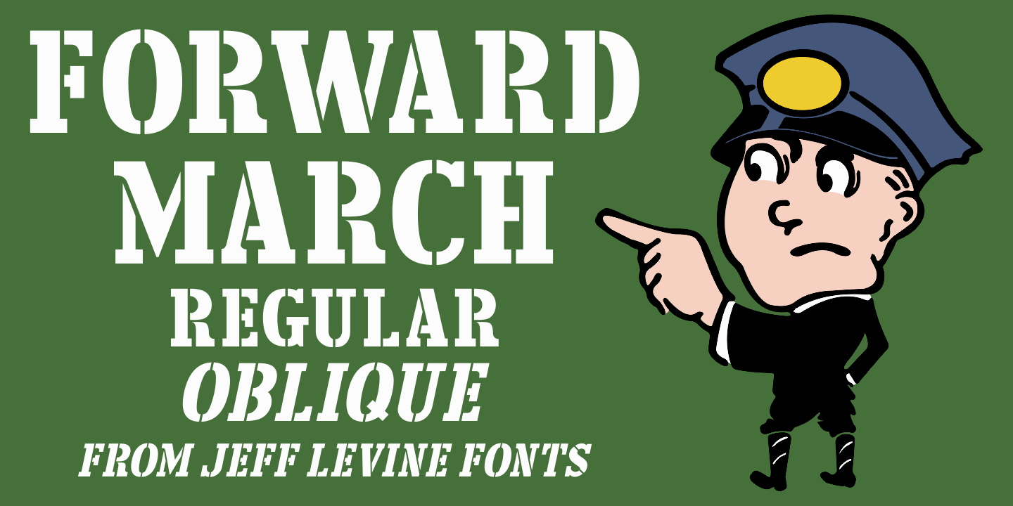 Forward March Font Poster #1