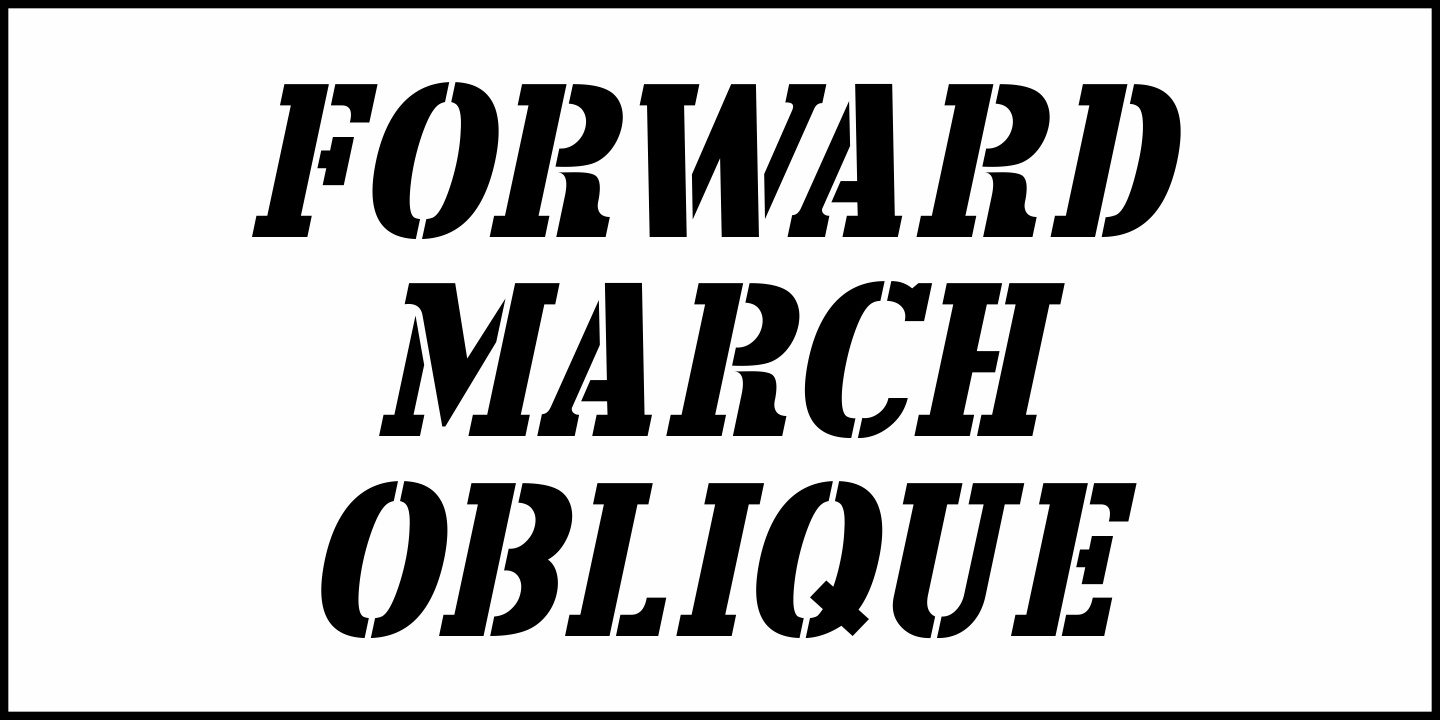 Forward March Font Poster #1