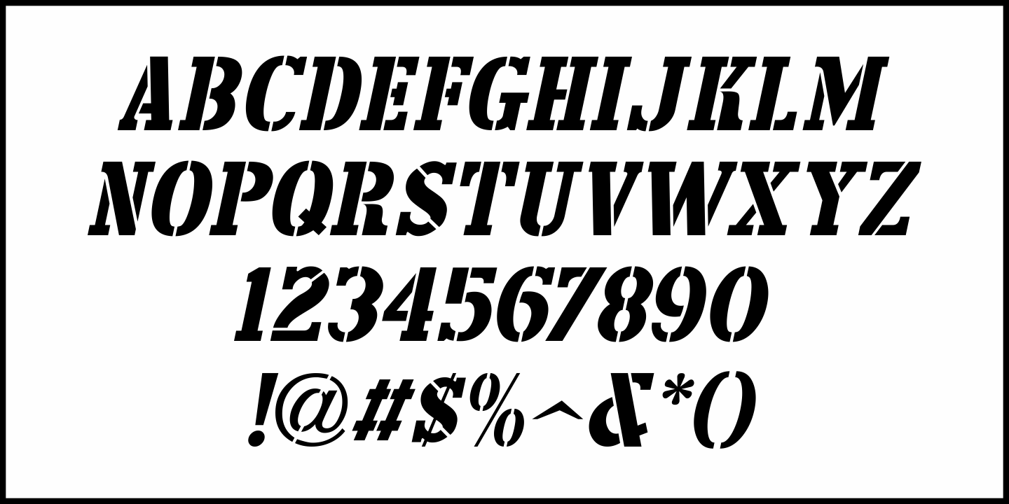 Forward March Font Poster #1