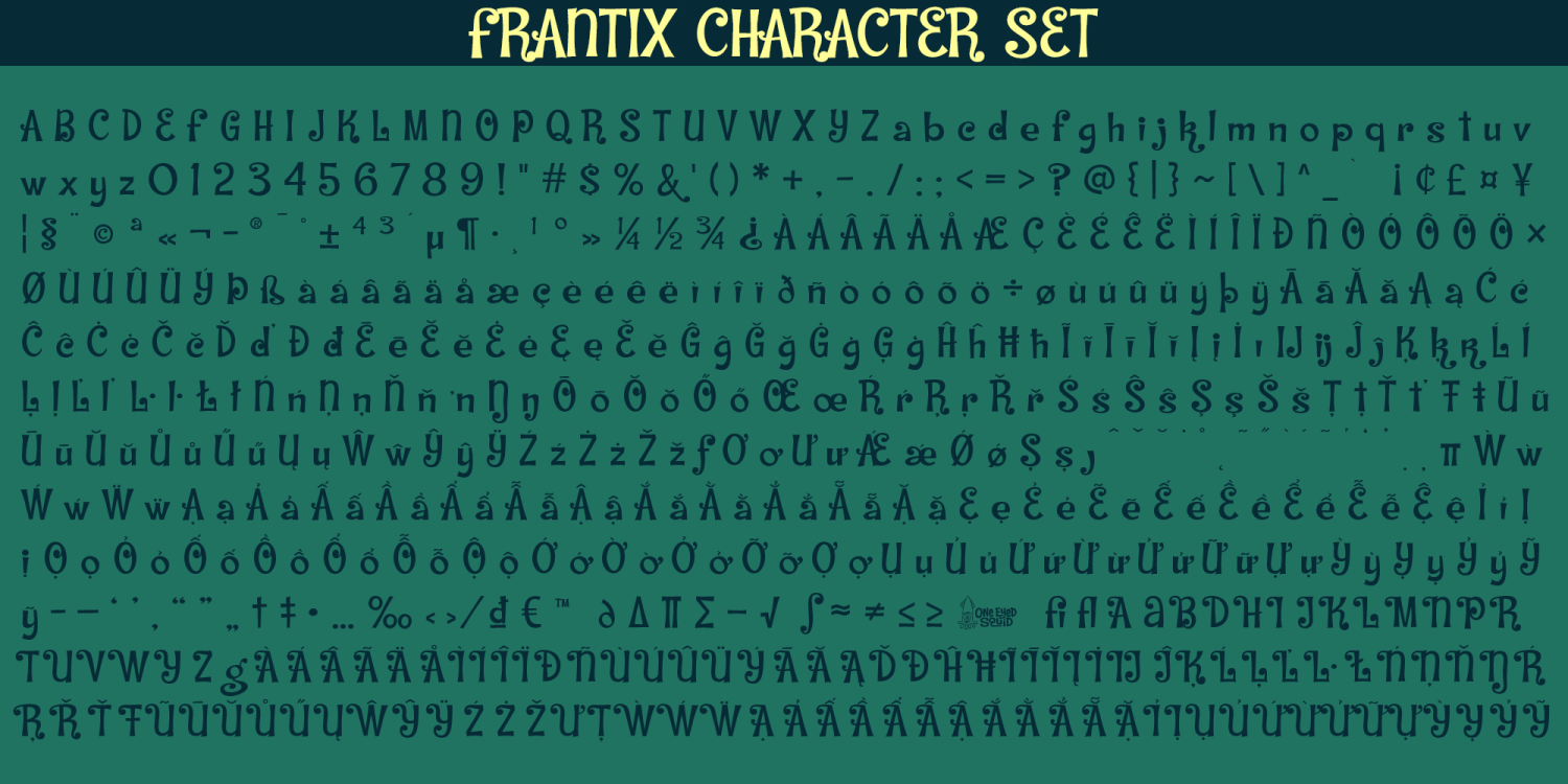 Frantix Font Poster #7