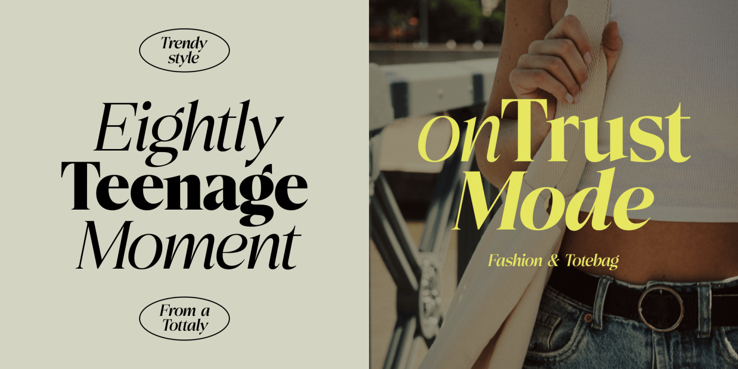 Eightly Teenage Font Poster #8