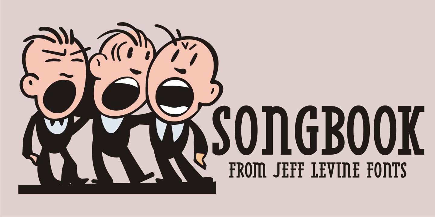 Songbook Font Family Poster