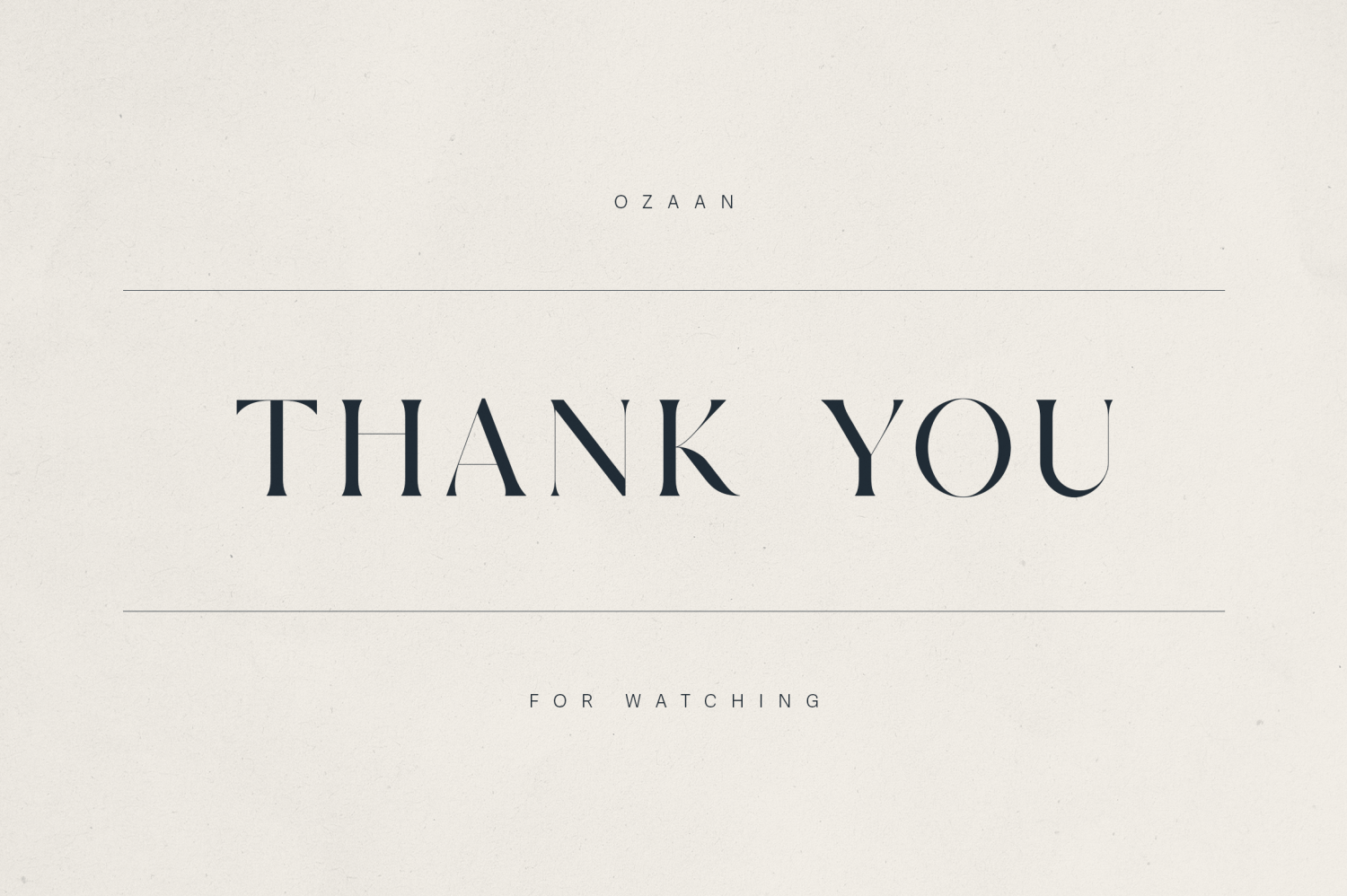 OZAAN Font Poster #1