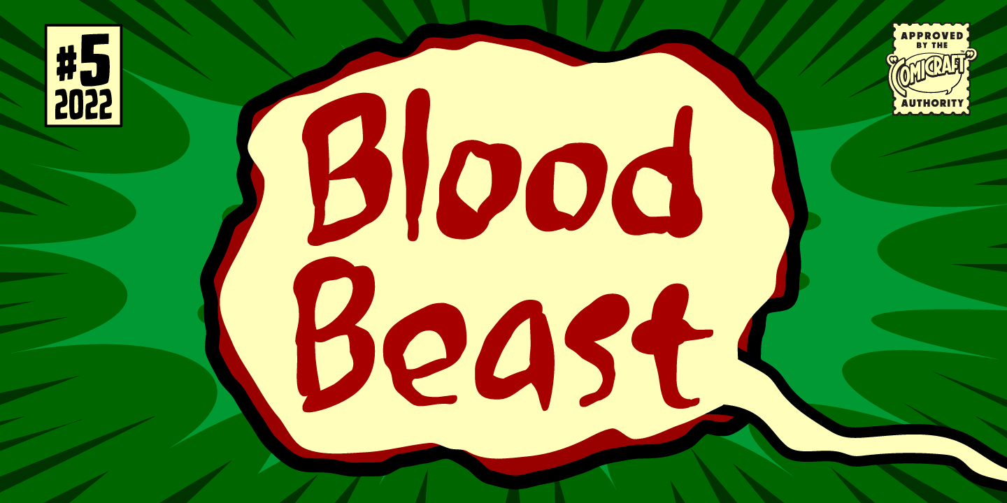 Blood Beast Font Poster #1