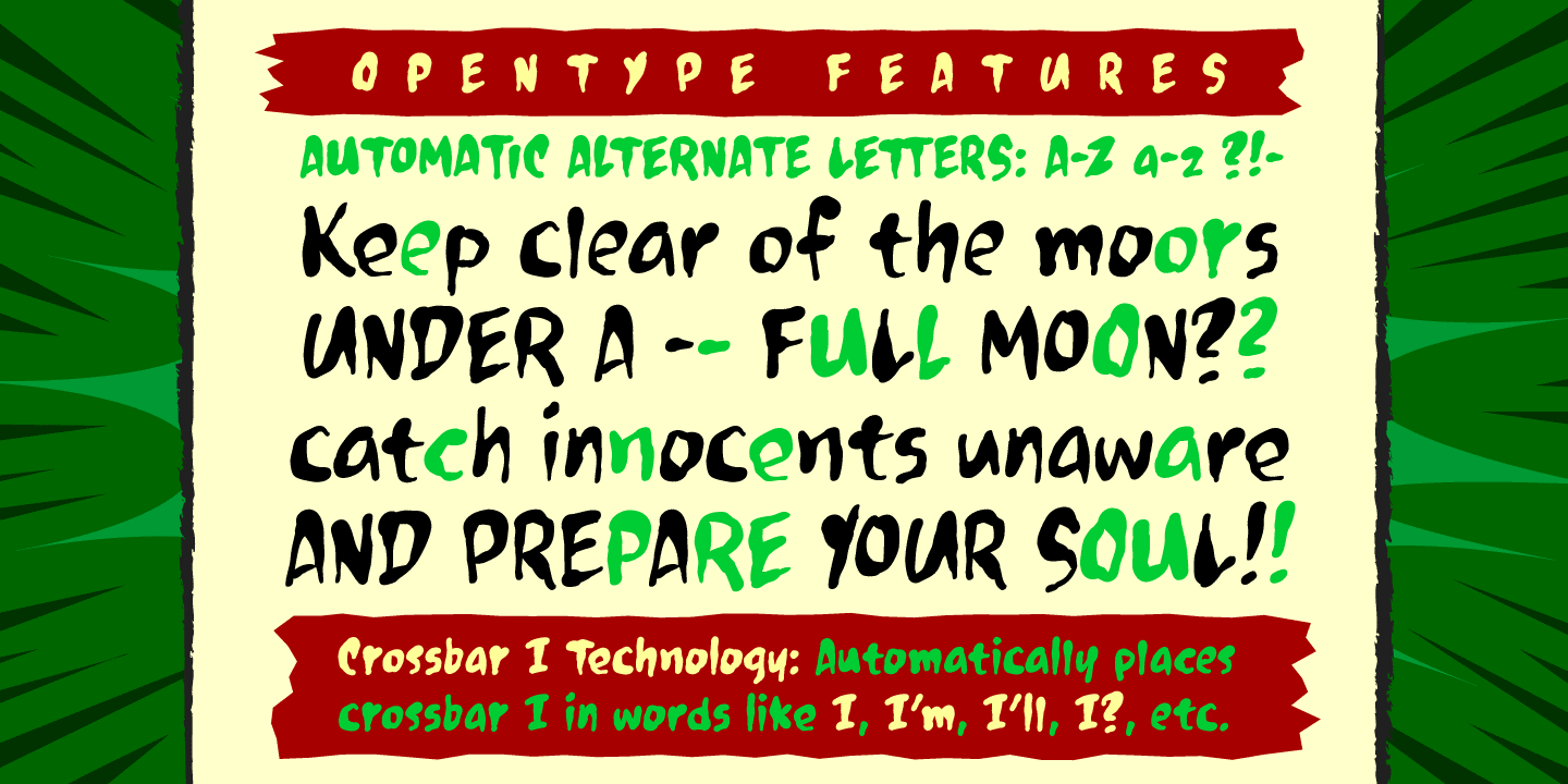 Blood Beast Font Poster #1