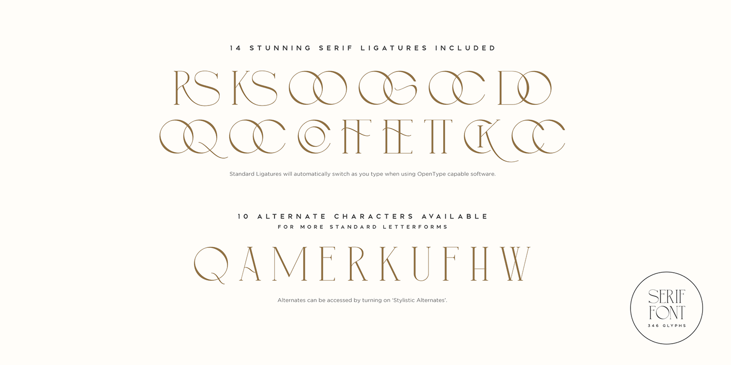 Simple Serenity Font Poster #1