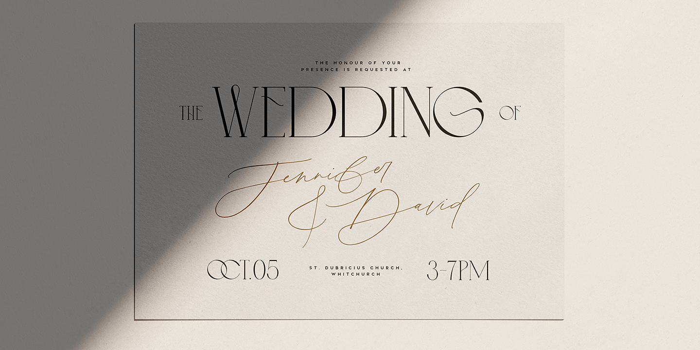 Simple Serenity Font Poster #1