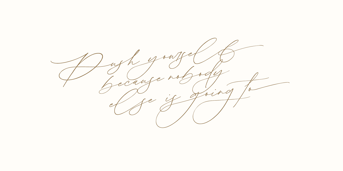 Simple Serenity Font Poster #1