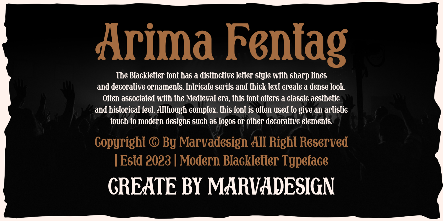 Arima Fentag Font Poster #1