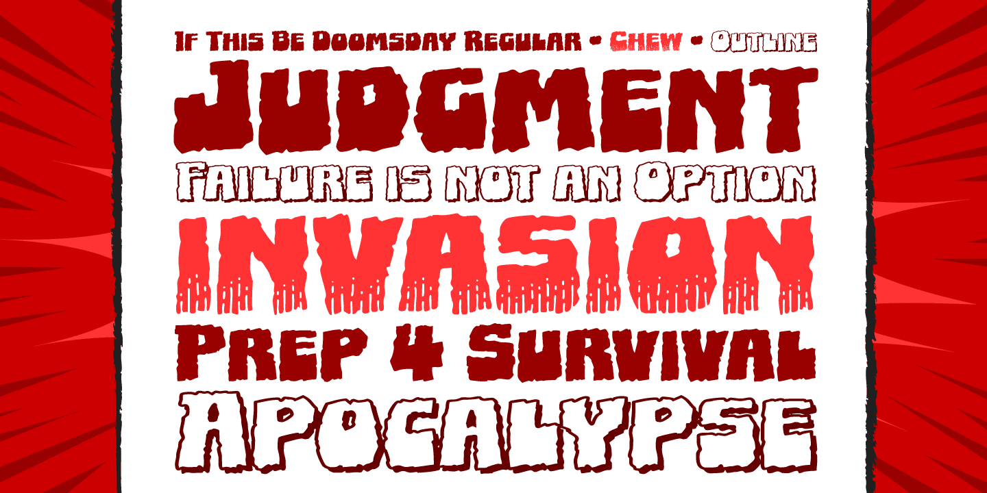 If This Be Doomsday Font Poster #1