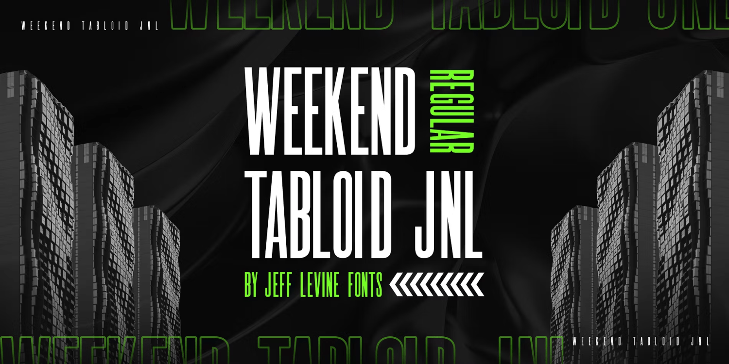 Weekend Tabloid Font Poster #1