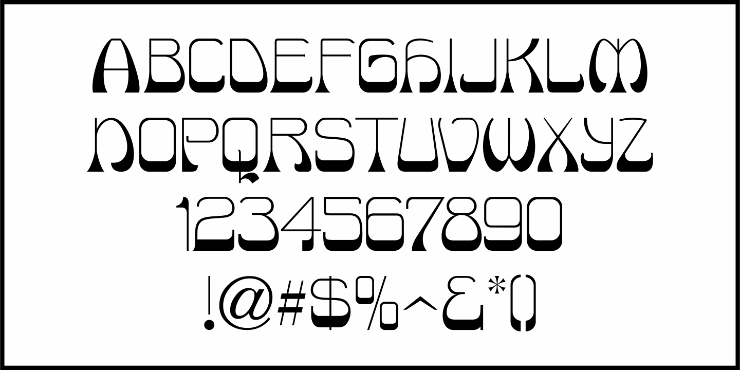 Trippy Hippie Font Poster #1