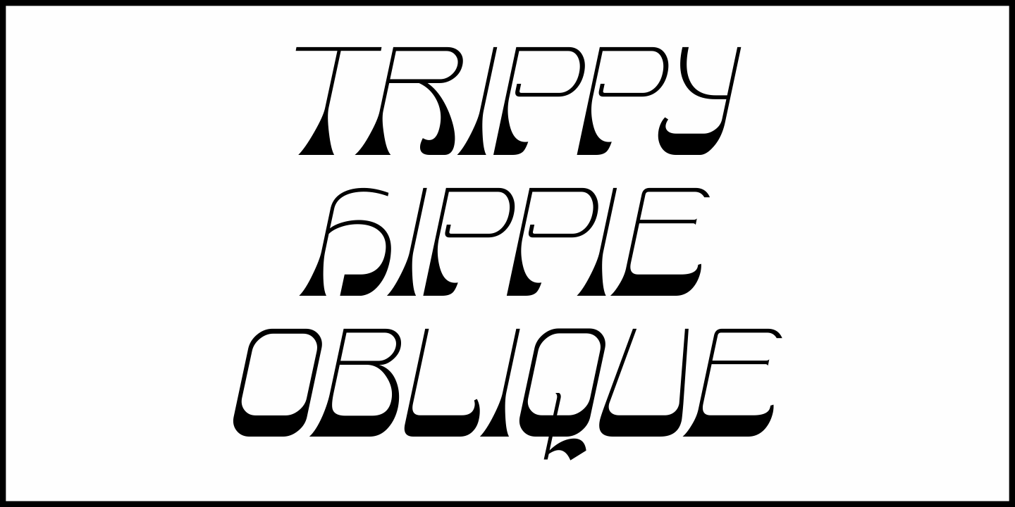 Trippy Hippie Font Poster #1