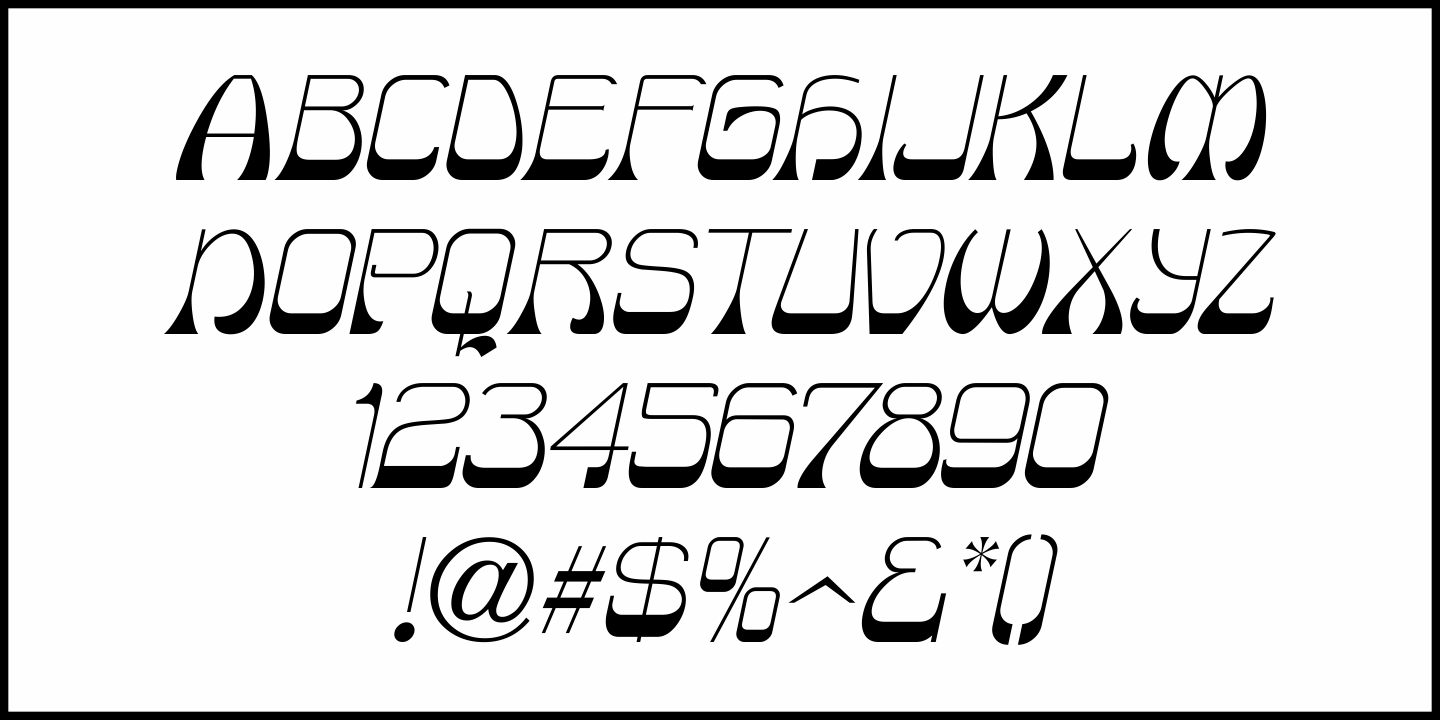 Trippy Hippie Font Poster #1