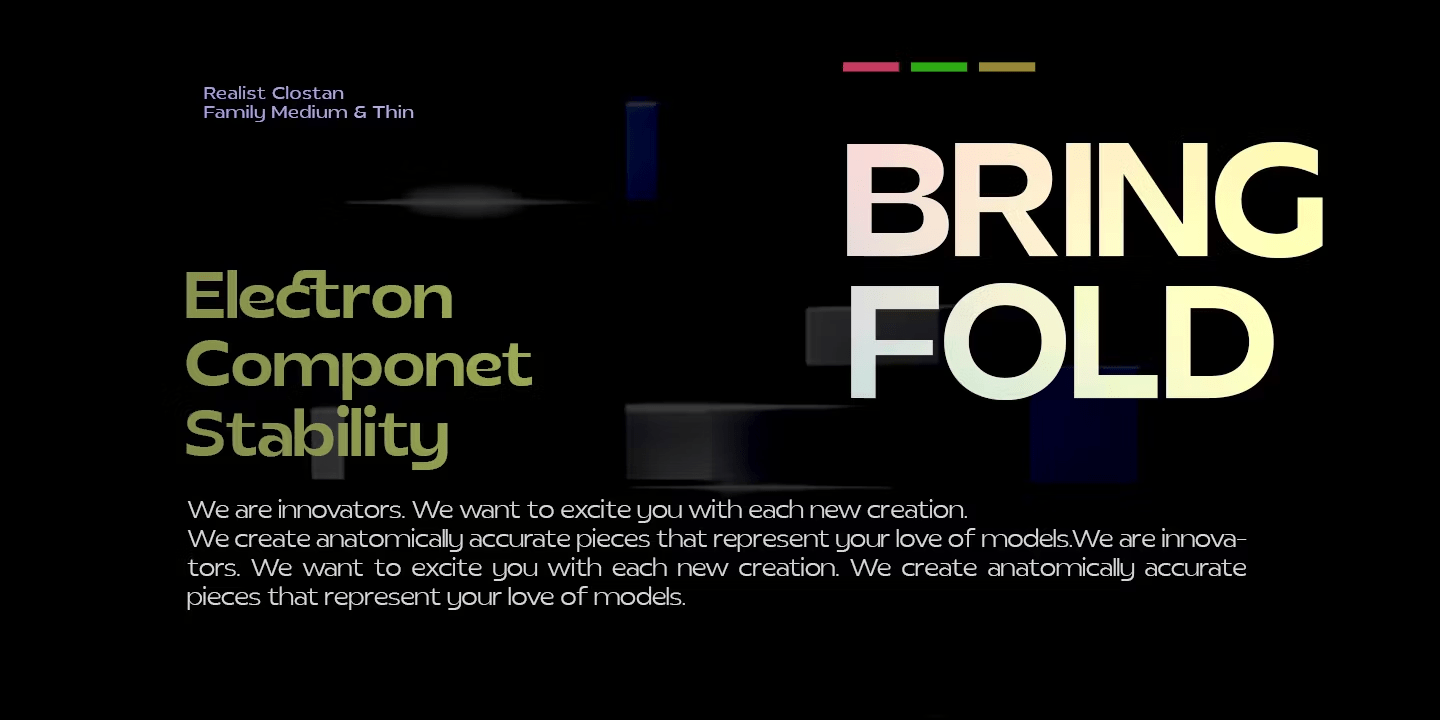 Clostan Realis Font Poster #1