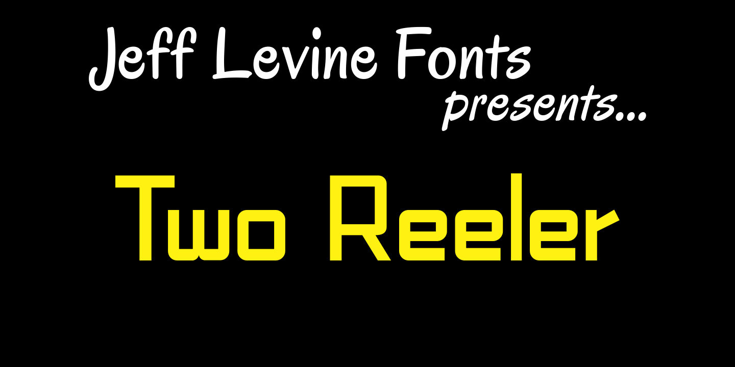Two Reeler Font Poster #1