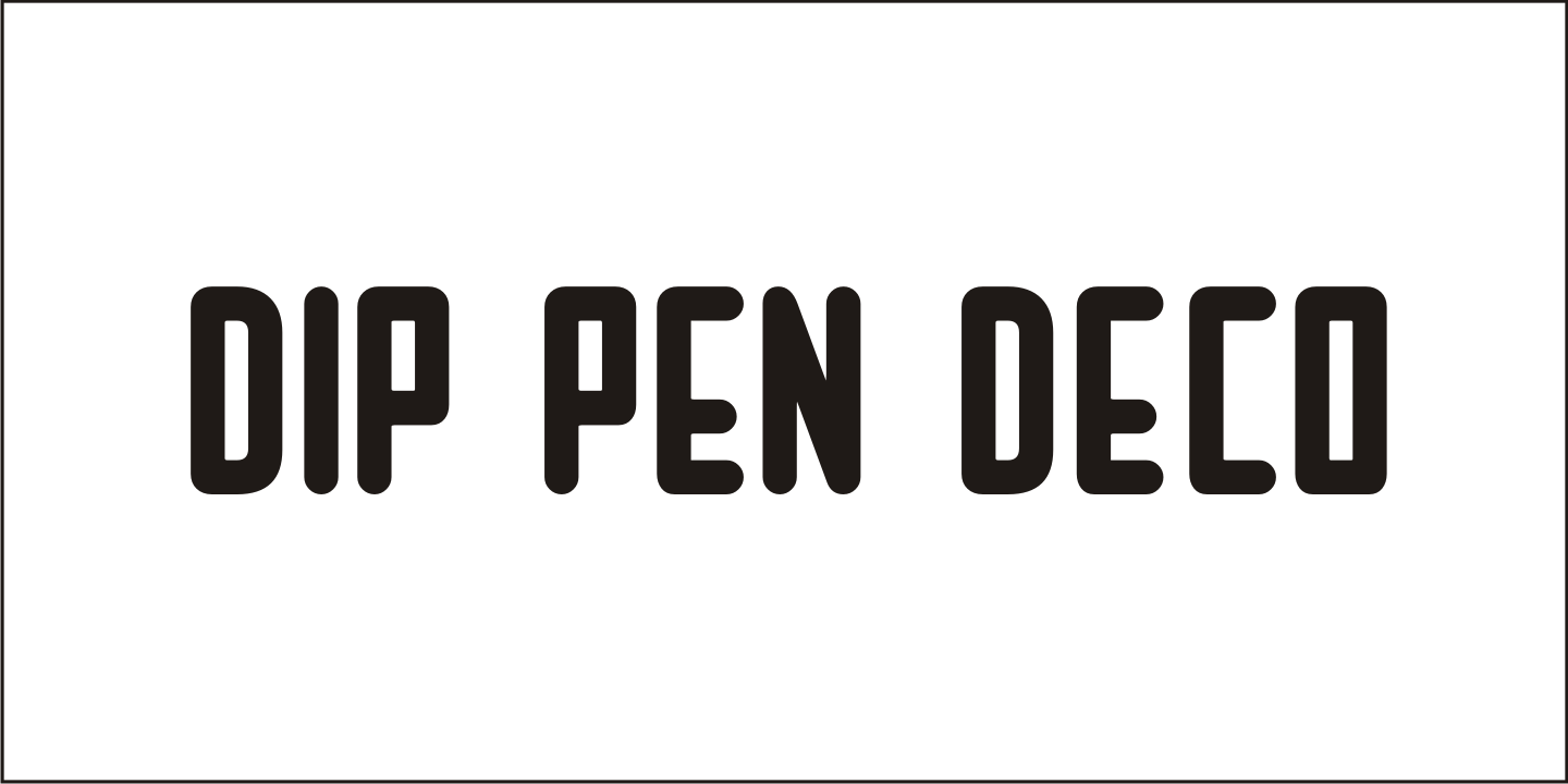 Dip Pen Deco Font Poster #1