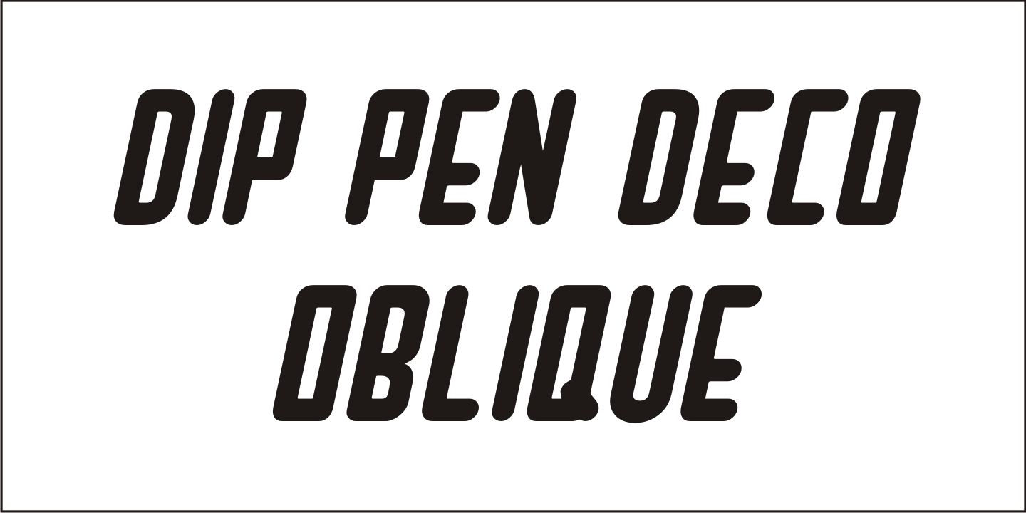 Dip Pen Deco Font Poster #1