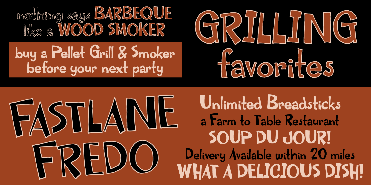 Delbert Logjam Font Poster #2