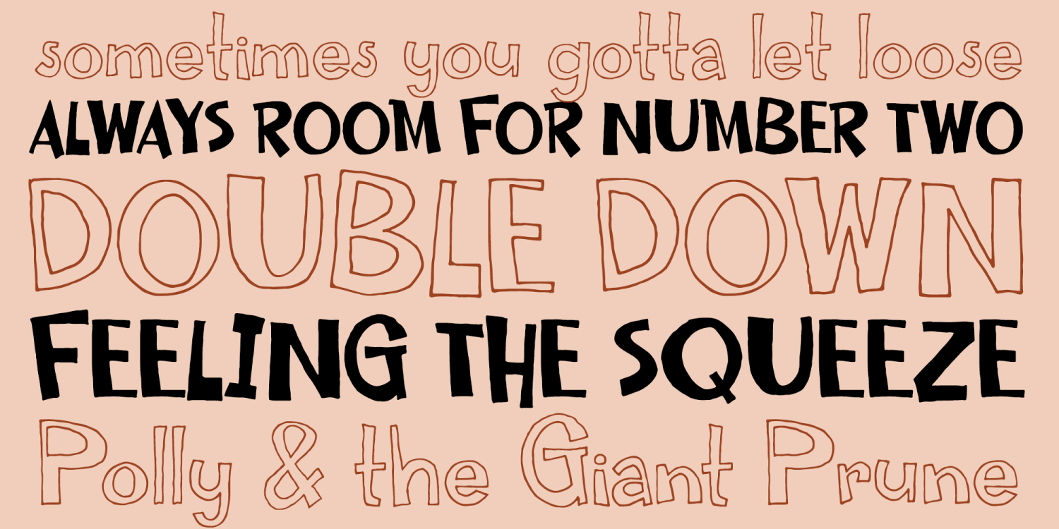 Delbert Logjam Font Poster #3