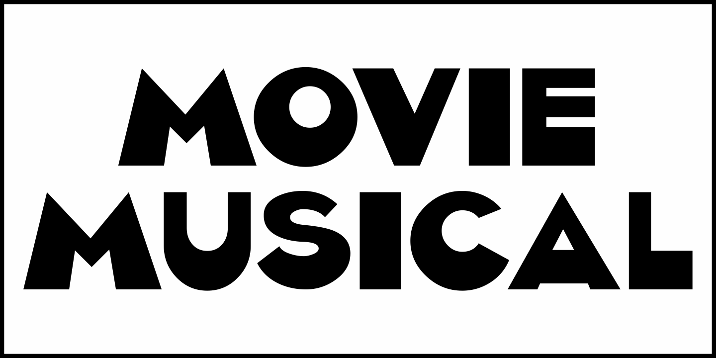 Movie Musical Font Poster #2