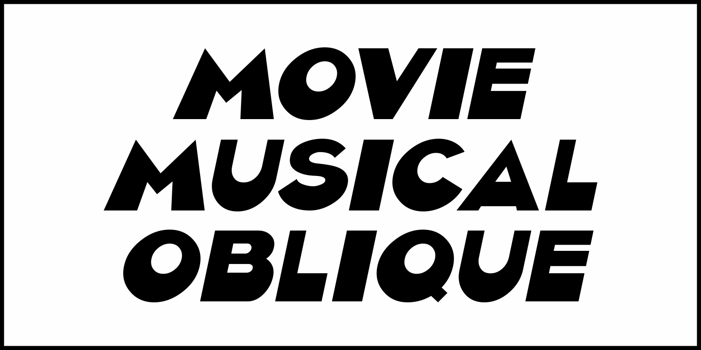 Movie Musical Font Poster #4