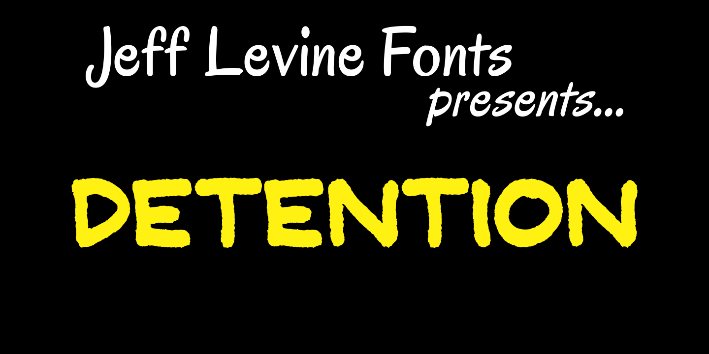 Detention Font Poster #1