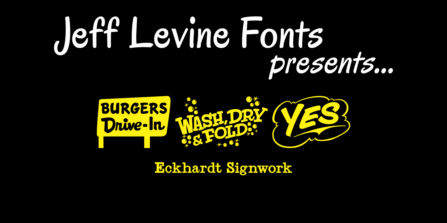 Eckhardt Signwork Font Poster #1