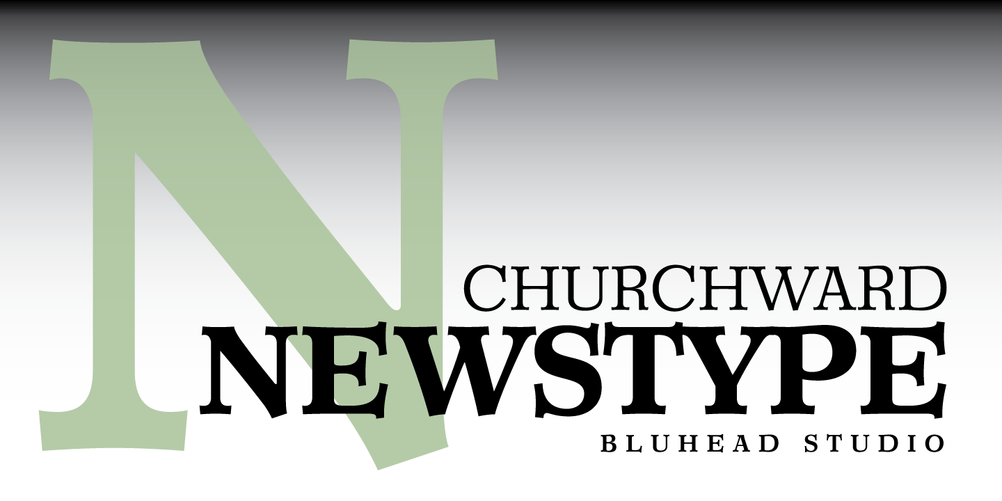Churchward Newstype Font Poster #1