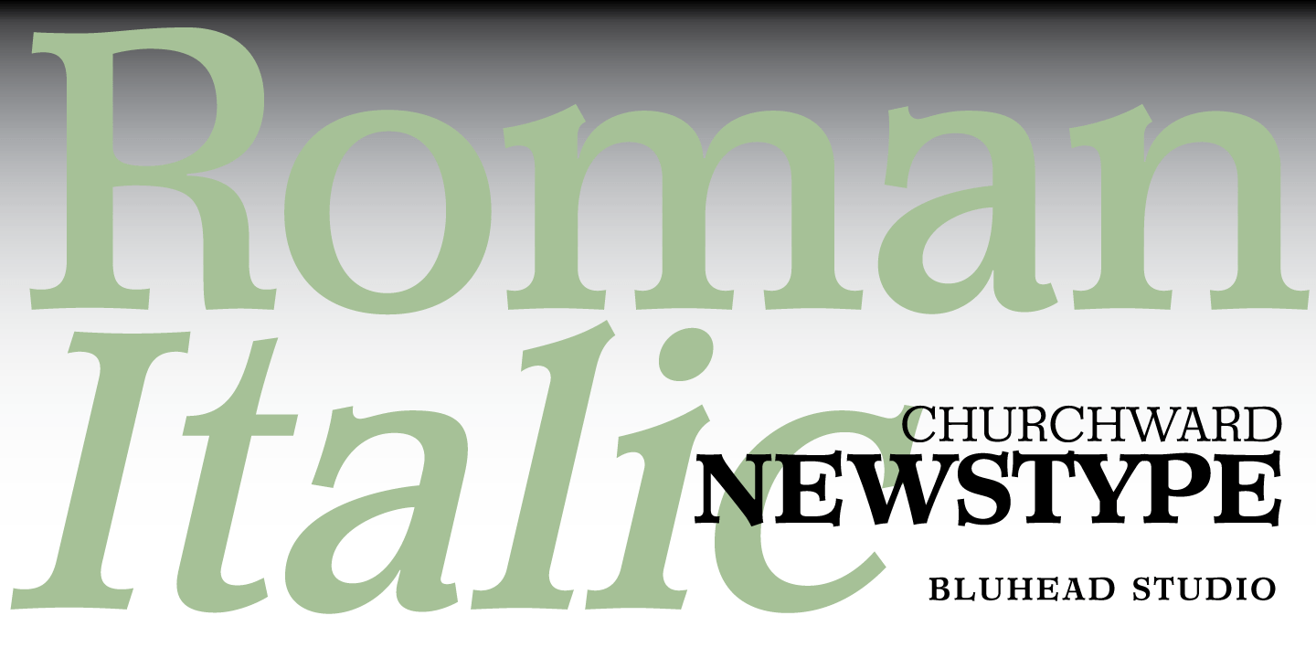 Churchward Newstype Font Poster #1