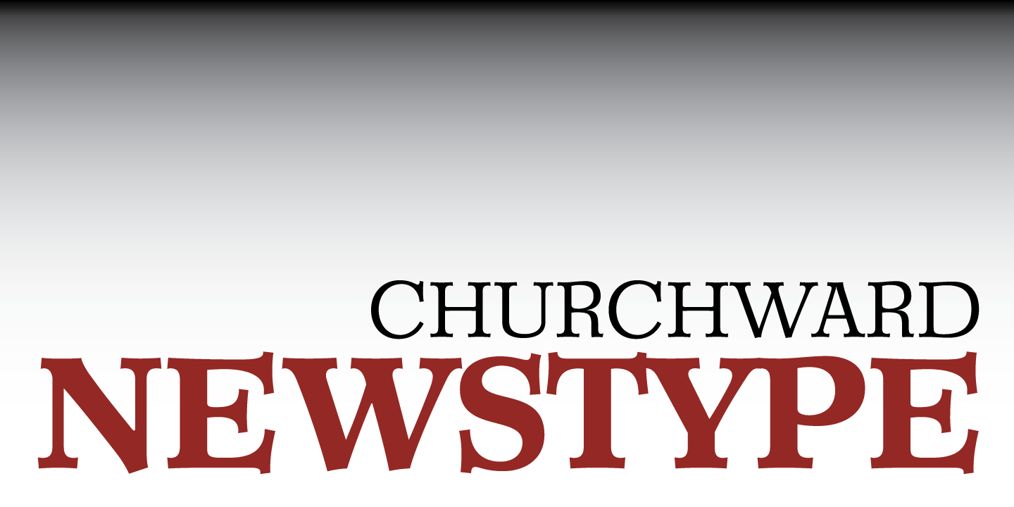 Churchward Newstype Font Poster #1