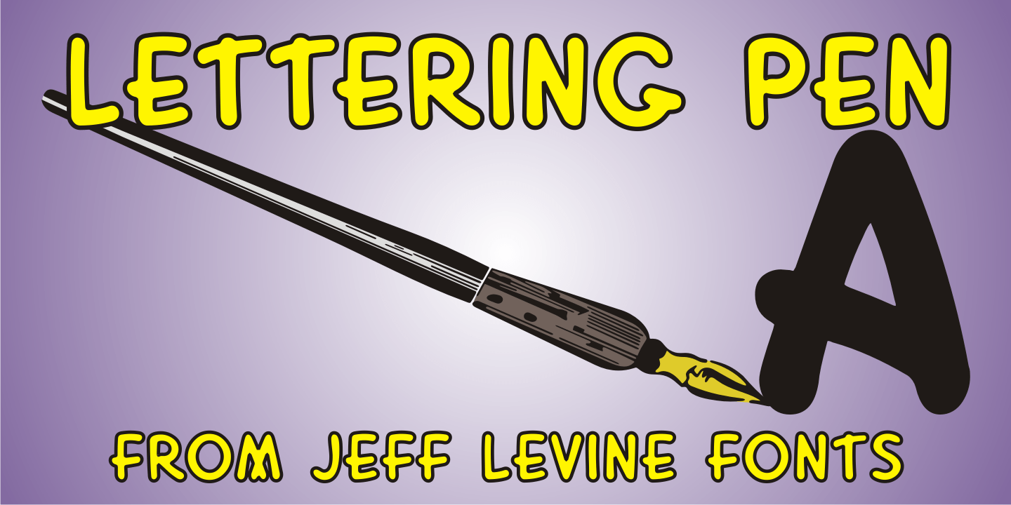 Lettering Pen Font Poster #1
