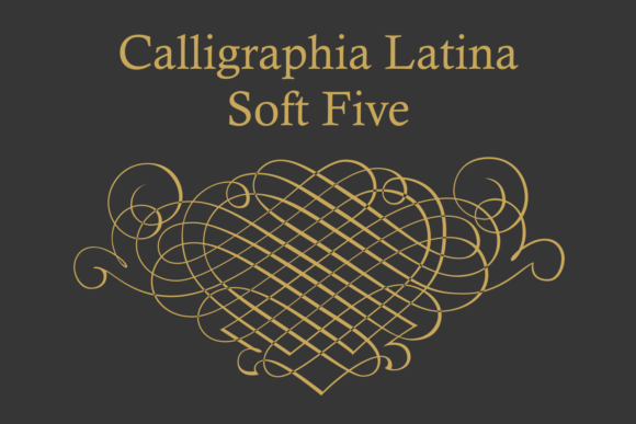 Calligraphia Latina Soft Five Font Family Poster