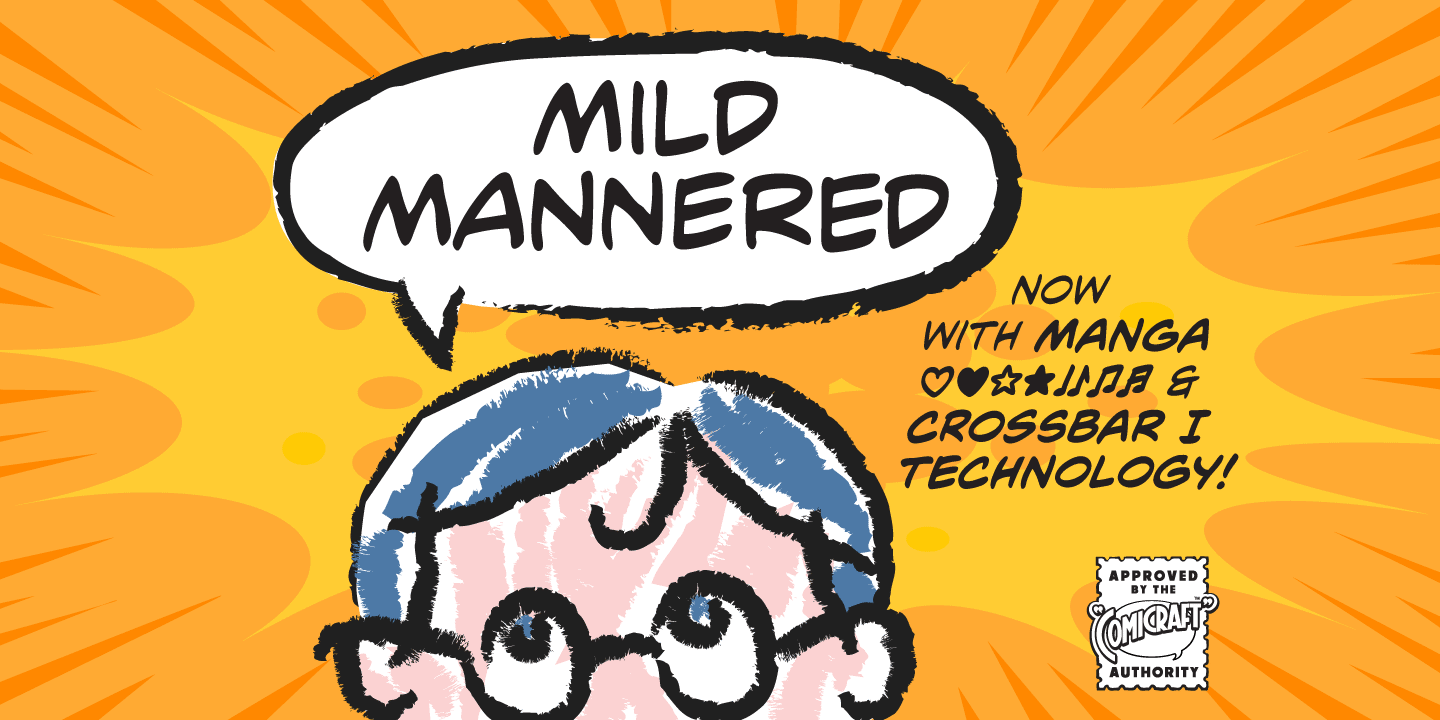 Mild Mannered Font Poster #1