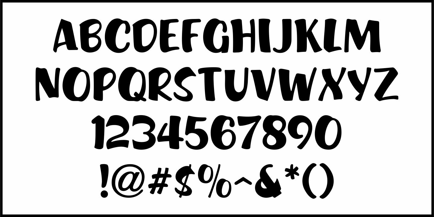 Show Card Brush Font Poster #3