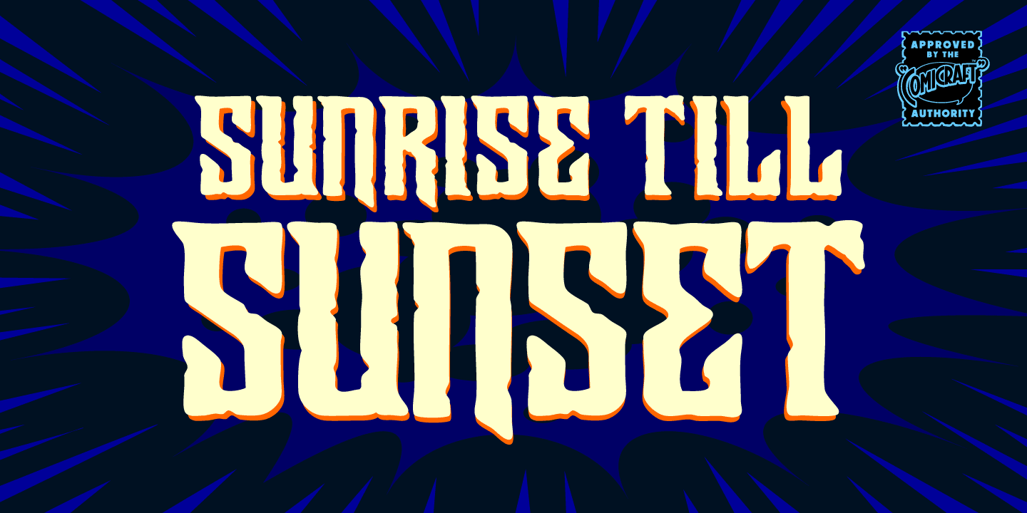 Sunrise Till Sunset Font Poster #1