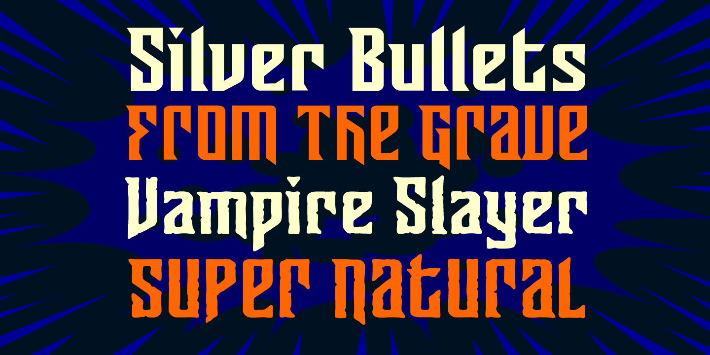 Sunrise Till Sunset Font Poster #1