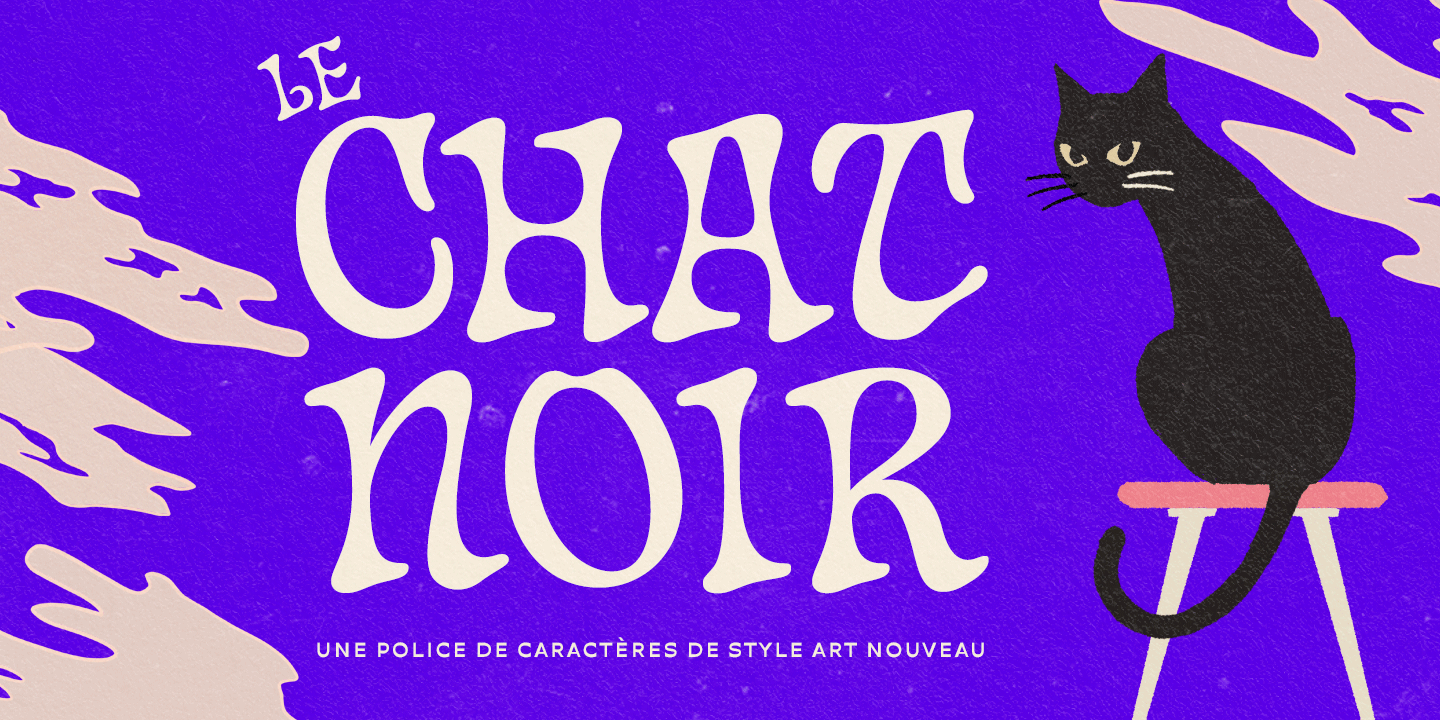 Chat Noir Font Poster #1