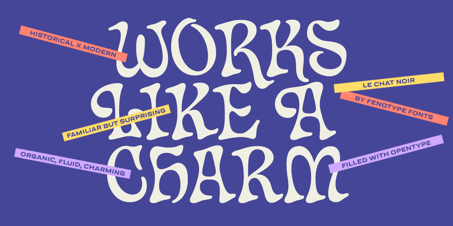 Chat Noir Font Poster #1