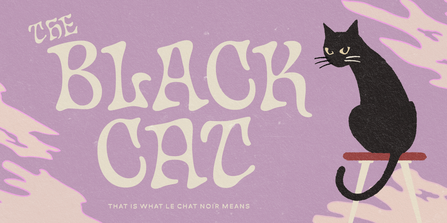 Chat Noir Font Poster #1