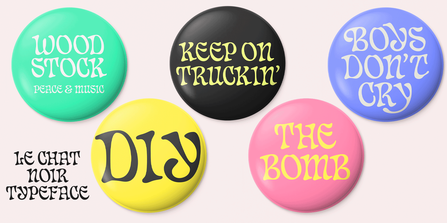 Chat Noir Font Poster #1