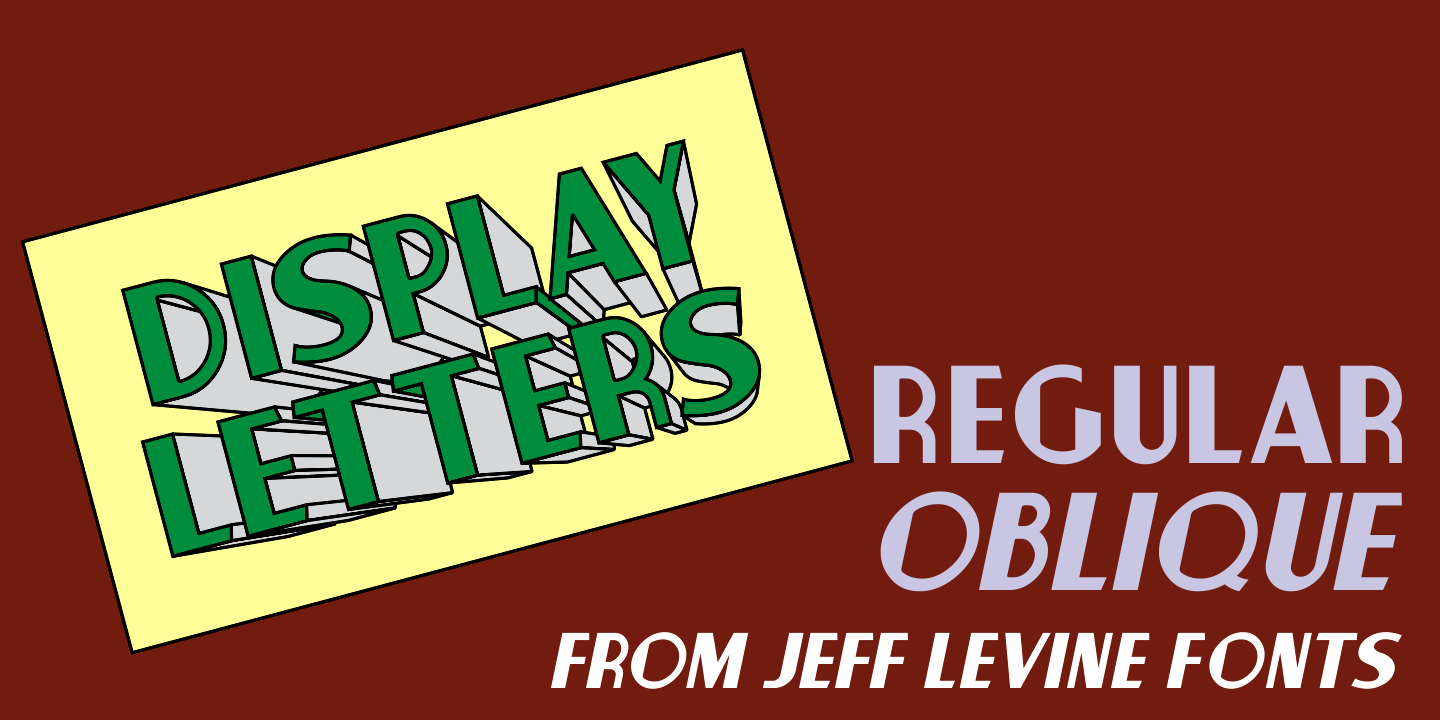 Display Letters JNL Poster