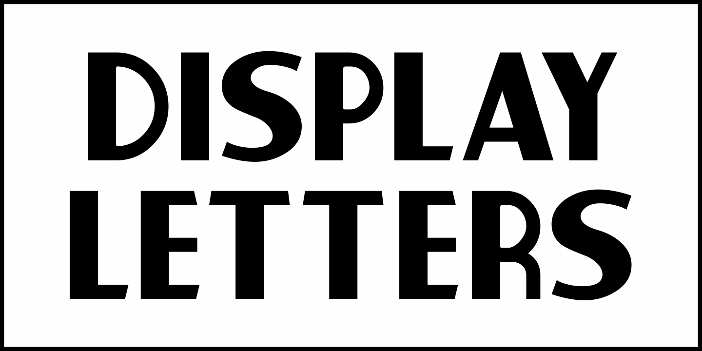 Display Letters JNL Font Poster #2