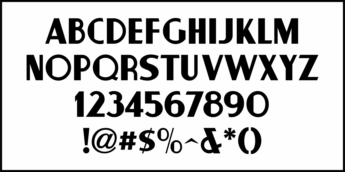 Display Letters JNL Font Poster #3