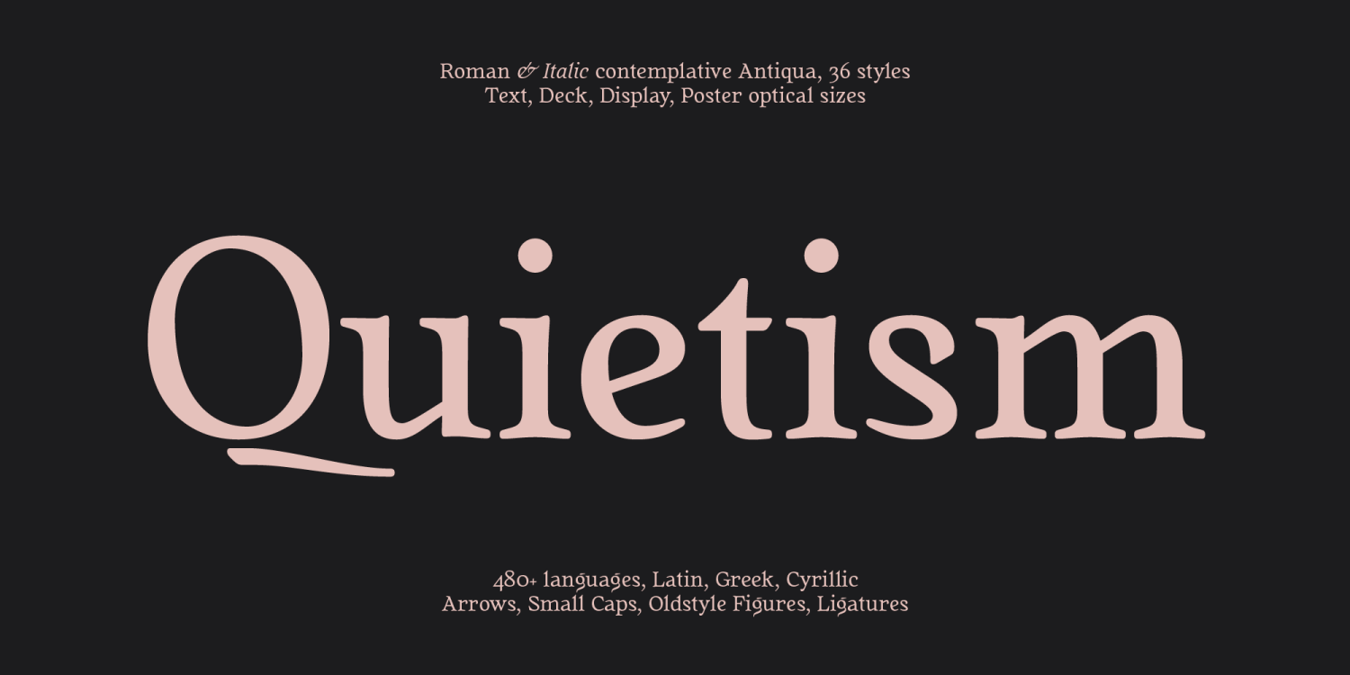 Quietism Font Family
