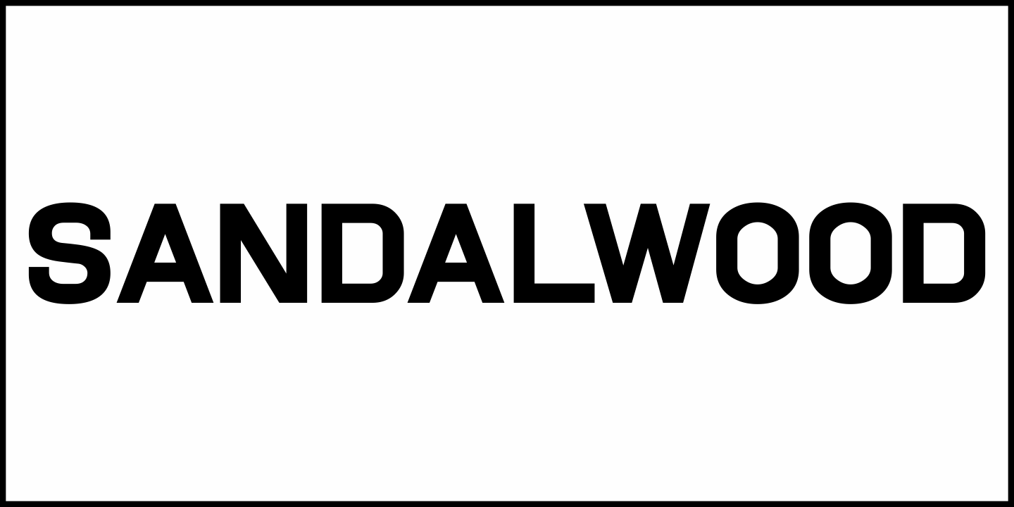 Sandalwood Font Poster #1