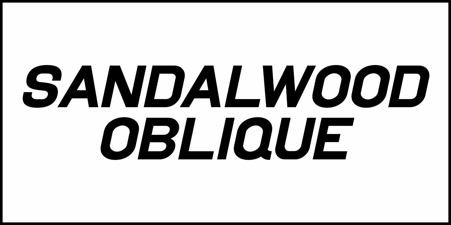 Sandalwood Font Poster #1