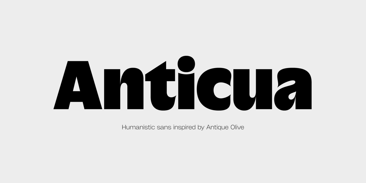 Anticua Black Font Poster #1